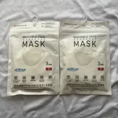 エアリズムマスク 3枚入り×2セット Mサイズ 小さめ ホワイト 未開封