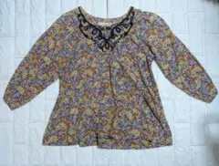 green label relaxing 花柄 長袖ブラウスサイズF