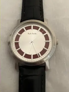値下げ 稼働★Paul Smith レッドサークル メンズ QZ腕時計 電池新品のサムネイル