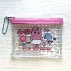 おぱんちゅうさぎ　メッシュポーチ　メッシュケース　フラットポーチ