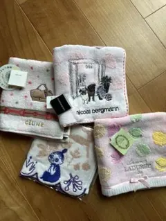 新品CELINE・LADUREE 他4枚タオルハンカチセット