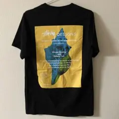 [美品]STUSSY 黒　バックプリント　半袖Tシャツ