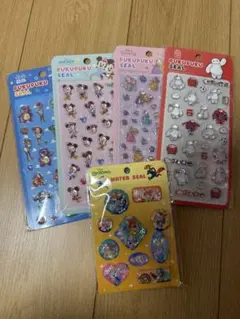 ディズニーぷくぷくシール＆ウォーターシール５枚セット