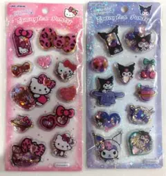 【正規品】スパンコールパーティーシール　サンリオ　ハローキティ　ヒョウ柄　クロミ