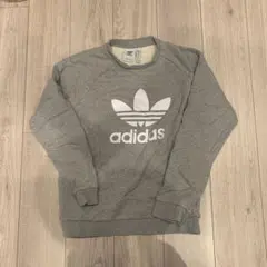 アディダスオリジナルス トレフォイル スウェット トレーナー グレー L