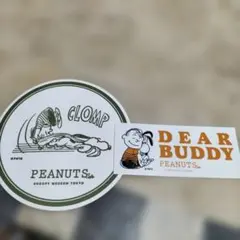 PEANUTS Cafe 銀座ステッカー ミュージアムコースター　ライナス
