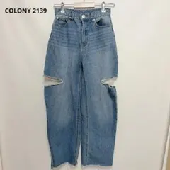 【COLONY2139】デニムパンツ　ダメージデニム　Sのサムネイル