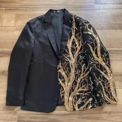 【美品】 スパンコール　ジャケット　イベント　ステージ衣装　ダンス　パーティー