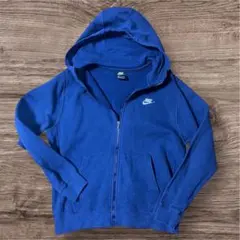 NIKE ナイキ ジップパーカー フーディー ネイビー系 メンズL 古着