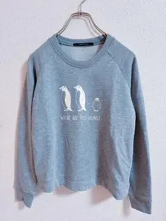 Lugnoncure ペンギン トレーナー グレー 美品 Mサイズ