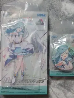 プロセカ くじ 日野森雫 アクリルスタンド 缶バッチ