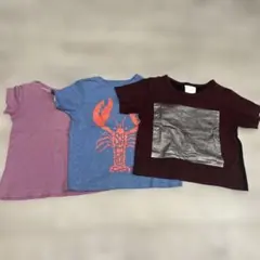 100cm Tシャツ3枚セット