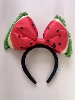 ディズニー　スイカリボンカチューシャ