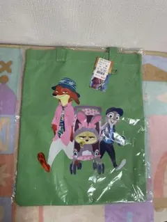 しまむら アベイル ズートピア トートバッグ ミントグリーン