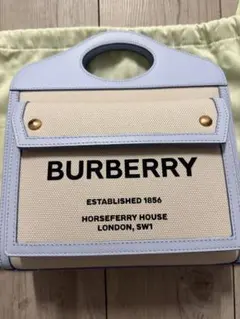 BURBERRY ミニポケットバッグ キャンバス レザーのサムネイル