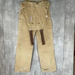 【USA製】Carhartt カーハート80'sオーバーオール ダブルニー星タグ