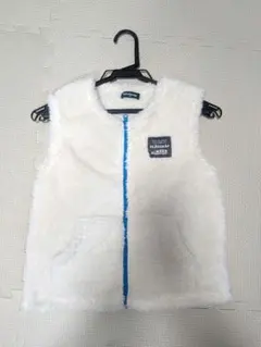 ホワイト フリース ベスト 120