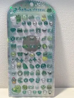 【新品】うるちゅるプチシール グリーン ボンボンドロップシール