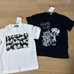新品TKSKディズニーコラボ　ミッキーマウスTシャツ2枚セット120