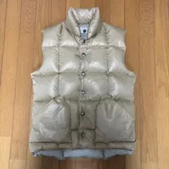 [極上]SIERRA DESIGNS ベージュ ダウンベスト USA 収納袋付き