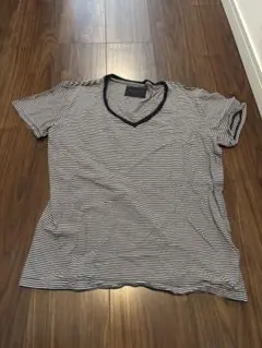 ラウンジリザード　Tシャツ　カットソー　ボーダー　平成　ギャル男　Vネックのサムネイル