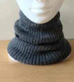 カシミヤ100%ロングネックウォーマー