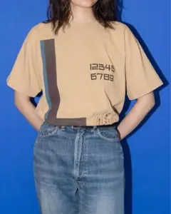 今期2026春夏6（ROKU）コットンナイロン ショルダーステッチTシャツ