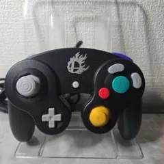 【美品・動作確認済み】ゲームキューブコントローラー　スマブラブラック　GCコン