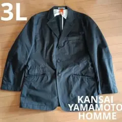 3L　テーラード　ジャケット　ダークグレー　KANSAI YAMAMOTO