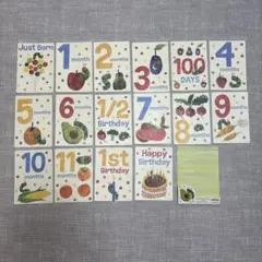 はらぺこあおむし 月齢&記念日カード16種セット