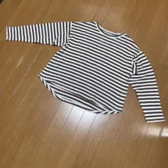 NICE CLAUP レディースボーダー長袖Tシャツカットソー