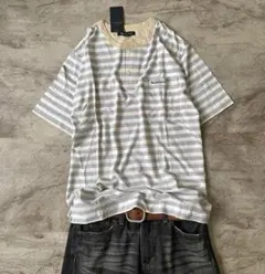henry neck stripe tee dead stock archiveのサムネイル