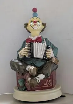 sankyo むらいこうじ ドーム型オルゴール ピエロ 道化師からくり