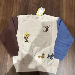 【petit main】おさるのジョージ　　　　　コラボ　トレーナー　②