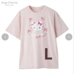 新品未使用　♡アンジュシャルム♡ キティ　Tシャツ　L ピンク