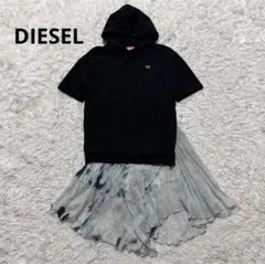 極美品☆ DIESEL ドッキングパーカーワンピース　半袖　12Yのサムネイル