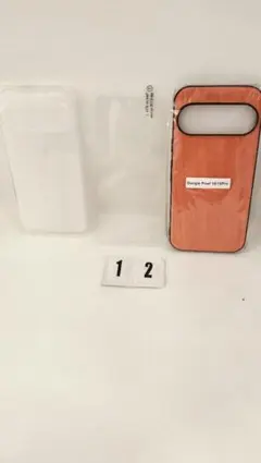Pixel10/10Proオレンジ(透明ケース+598円 フィルム+498円)