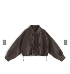 襟2Wayレザーブルゾン [fo1951]