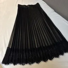 zara レザープリーツスカート