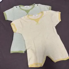 ワッフルロンパース 70cm 2枚セット