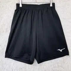 E190 美品ミズノバレーボール ゲームパンツLブラック 吸汗速乾性