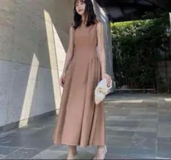 L'Or Mermaid Pleats Dress ロル ワンピース SNIDEL - L'Or ロル Mermaid Pleats Dress ワンピースの通販 by