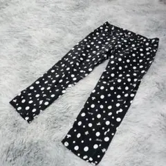 Disney ✨ ディズニー ロングパンツ 【M】 ミッキー柄　黒