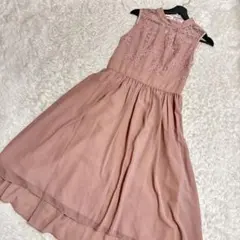 プロポーションボディドレッシング　ロングドレス　バックリボン　３　M　ピンク