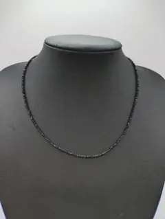 メルカリ市限定価格♡】ブラックスピネルの二連ネックレス モノトーン 