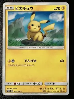 ピカチュウ　プロモ　377/SM-P ポケモンカードゲーム ピカチュウ 377/SM-P ローソンサマー プロモ