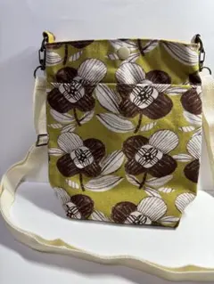 ハンドメイド　ポシェット　ショルダーバッグ　花柄