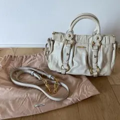 2026年最新】MIU MIU カラー：ホワイト系 レディース ショルダーバッグ
