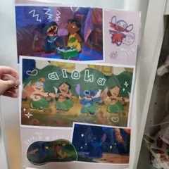 ディズニー スティッチ アロハ ポスターセット 一番くじ