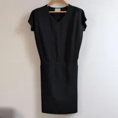 [大人可愛]UNITED ARROWS ブラックノースリーブワンピースツーピース